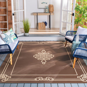 Safavieh Mavelot Power Loomed 85.4% Polypropylene/10.4% Polyester/4.2% Latex Outdoor Rug CY6788-204-4