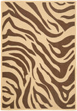 Safavieh Zebra Power Loomed 85.4% Polypropylene/10.4% Polyester/4.2% Latex Outdoor Rug CY6858-402-2