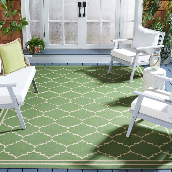 Safavieh Cy6889 Power Loomed 85.4% Polypropylene/10.4% Polyester/4.2% Latex Outdoor Rug CY6889-244-4