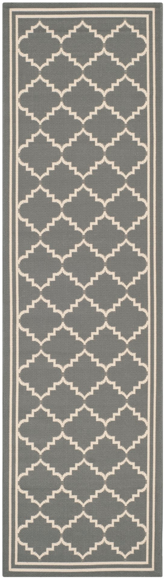 Safavieh Cy6889 Power Loomed 85.4% Polypropylene/10.4% Polyester/4.2% Latex Outdoor Rug CY6889-246-4