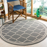 Safavieh Cy6889 Power Loomed 85.4% Polypropylene/10.4% Polyester/4.2% Latex Outdoor Rug CY6889-246-5R