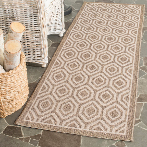 Safavieh Courtyard 6902 Power Loomed 85.4% Polypropylene/10.4% Polyester/4.2% Latex Indoor/Outdoor Rug CY6902-242-28