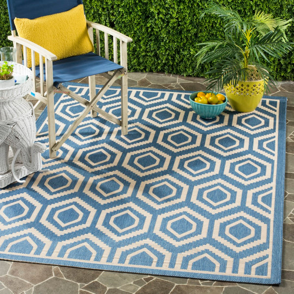 Safavieh Courtyard 6902 Power Loomed 85.4% Polypropylene/10.4% Polyester/4.2% Latex Indoor/Outdoor Rug CY6902-243-9