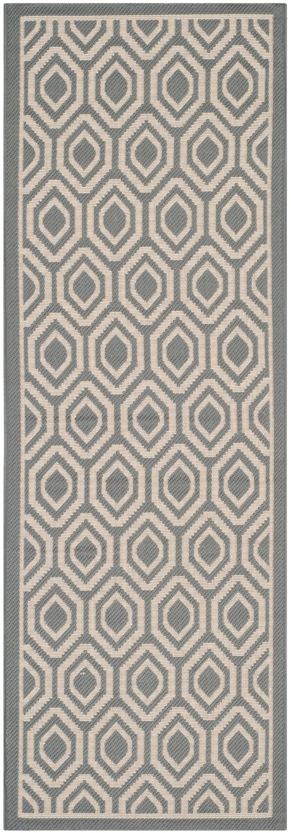 Safavieh Courtyard 6902 Power Loomed 85.4% Polypropylene/10.4% Polyester/4.2% Latex Outdoor Rug CY6902-246-27