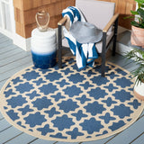 Safavieh Courtyard Power Loomed 85.4% Polypropylene/10.4% Polyester/4.2% Latex Outdoor Rug CY6913-243-5R