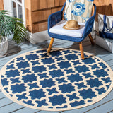 Safavieh Courtyard Power Loomed 85.4% Polypropylene/10.4% Polyester/4.2% Latex Outdoor Rug CY6913-268-5SQ