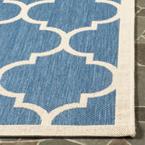 Safavieh Courtyard Power Loomed 85.4% Polypropylene/10.4% Polyester/4.2% Latex Outdoor Rug CY6914-243-5SQ