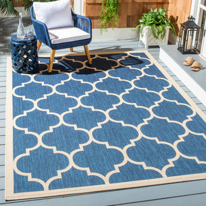 Safavieh Courtyard Power Loomed 85.4% Polypropylene/10.4% Polyester/4.2% Latex Indoor/Outdoor Rug CY6914-268-810