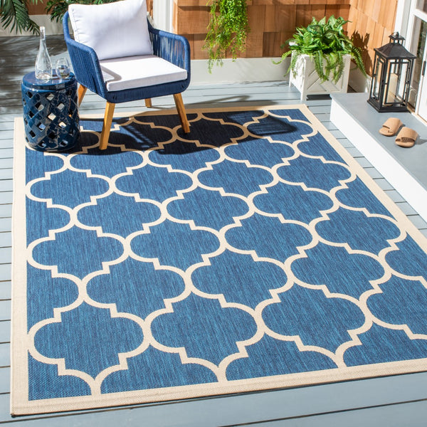 Safavieh Courtyard Power Loomed 85.4% Polypropylene/10.4% Polyester/4.2% Latex Indoor/Outdoor Rug CY6914-268-810