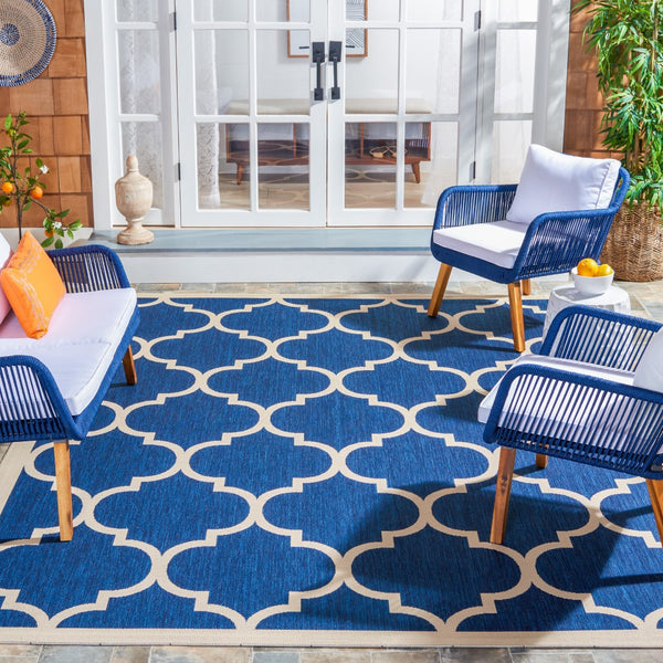 Safavieh Courtyard Power Loomed 85.4% Polypropylene/10.4% Polyester/4.2% Latex Indoor/Outdoor Rug CY6914-268-810