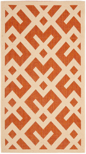 Safavieh Cy6915 Power Loomed 85.4% Polypropylene/10.4% Polyester/4.2% Latex Outdoor Rug CY6915-231-5SQ