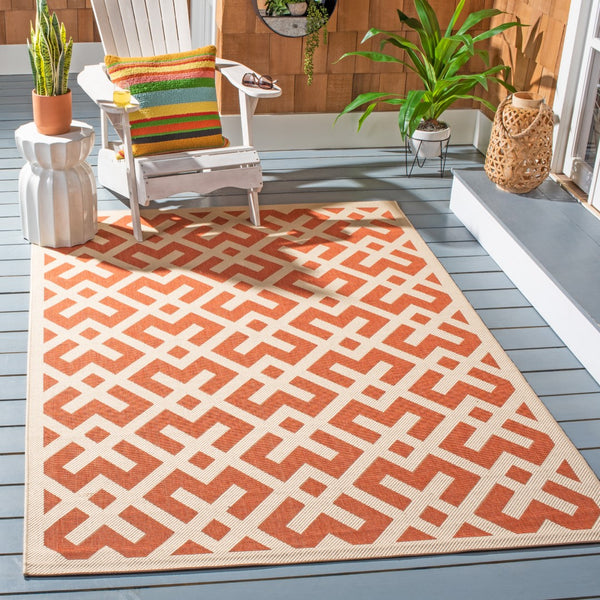 Safavieh Cy6915 Power Loomed 85.4% Polypropylene/10.4% Polyester/4.2% Latex Outdoor Rug CY6915-231-5SQ