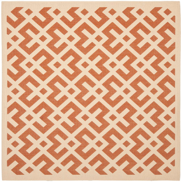 Safavieh Cy6915 Power Loomed 85.4% Polypropylene/10.4% Polyester/4.2% Latex Outdoor Rug CY6915-231-5SQ