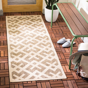 Safavieh Cy6915 Power Loomed 85.4% Polypropylene/10.4% Polyester/4.2% Latex Outdoor Rug CY6915-232-5SQ