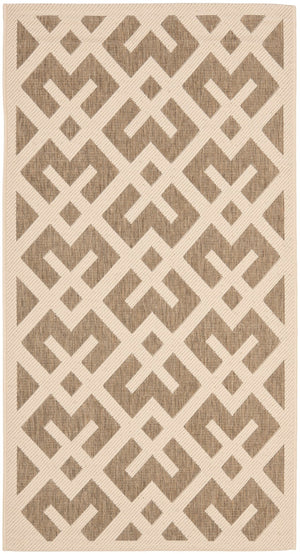 Safavieh Cy6915 Power Loomed 85.4% Polypropylene/10.4% Polyester/4.2% Latex Outdoor Rug CY6915-232-5SQ