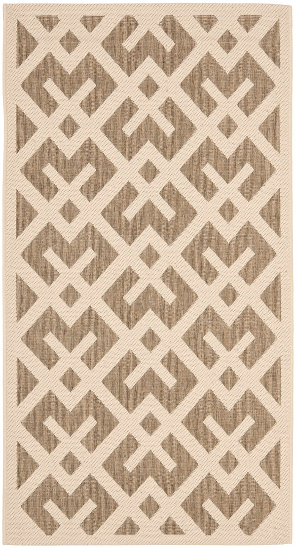 Safavieh Cy6915 Power Loomed 85.4% Polypropylene/10.4% Polyester/4.2% Latex Outdoor Rug CY6915-232-5SQ