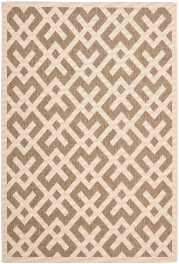 Safavieh Cy6915 Power Loomed 85.4% Polypropylene/10.4% Polyester/4.2% Latex Outdoor Rug CY6915-232-5SQ