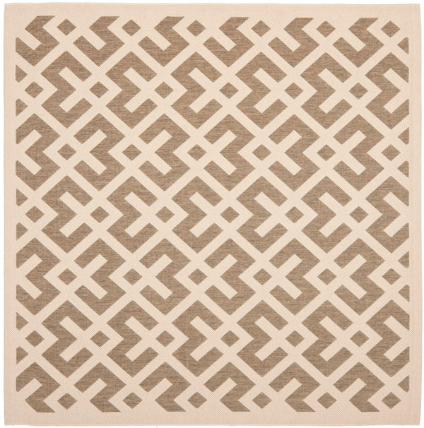 Safavieh Cy6915 Power Loomed 85.4% Polypropylene/10.4% Polyester/4.2% Latex Outdoor Rug CY6915-232-5SQ