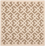 Safavieh Cy6915 Power Loomed 85.4% Polypropylene/10.4% Polyester/4.2% Latex Outdoor Rug CY6915-232-5SQ