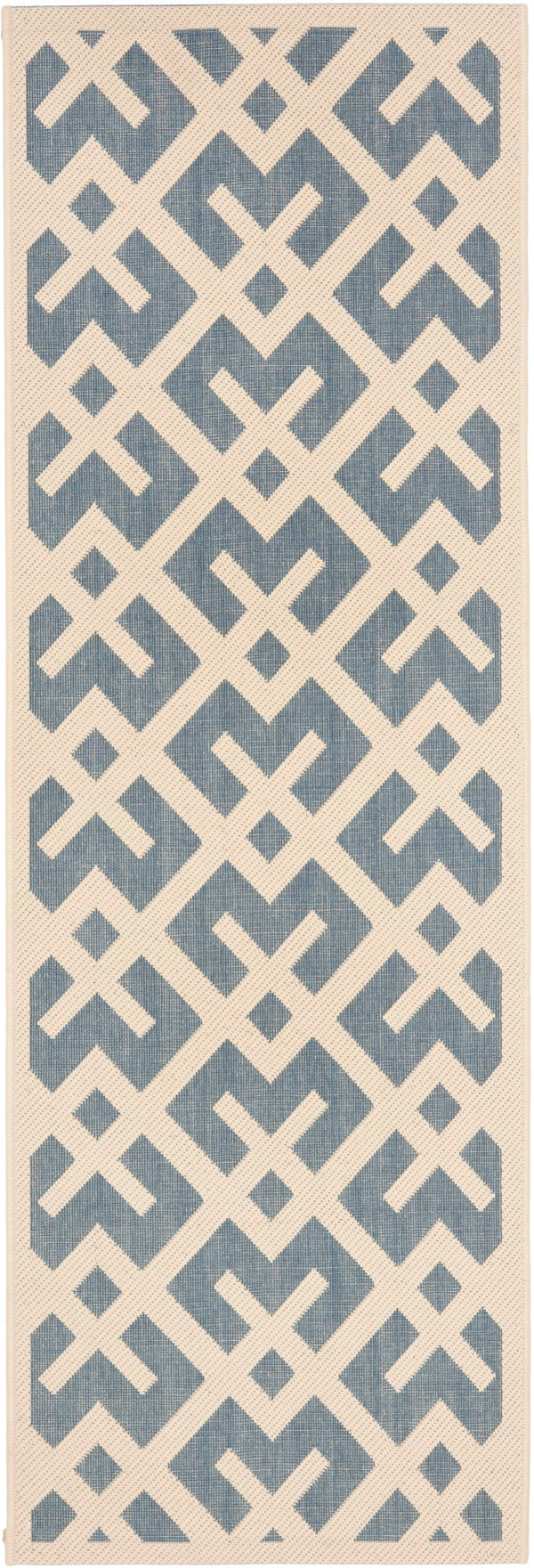Safavieh Cy6915 Power Loomed 85.4% Polypropylene/10.4% Polyester/4.2% Latex Outdoor Rug CY6915-233-5SQ