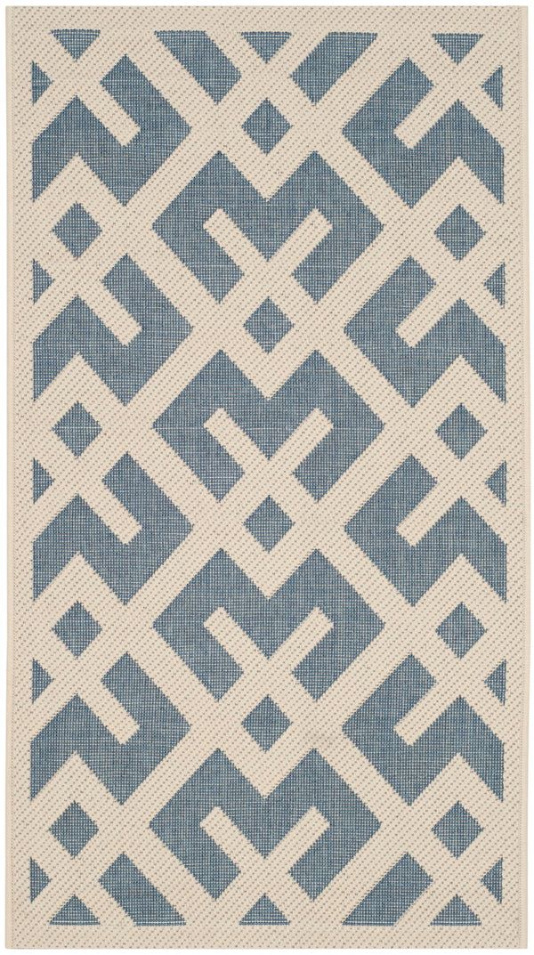 Safavieh Cy6915 Power Loomed 85.4% Polypropylene/10.4% Polyester/4.2% Latex Outdoor Rug CY6915-233-5SQ