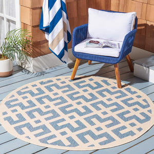 Safavieh Cy6915 Power Loomed 85.4% Polypropylene/10.4% Polyester/4.2% Latex Outdoor Rug CY6915-233-5SQ