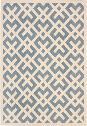 Safavieh Cy6915 Power Loomed 85.4% Polypropylene/10.4% Polyester/4.2% Latex Outdoor Rug CY6915-233-5SQ