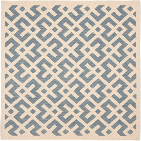 Safavieh Cy6915 Power Loomed 85.4% Polypropylene/10.4% Polyester/4.2% Latex Outdoor Rug CY6915-233-5SQ