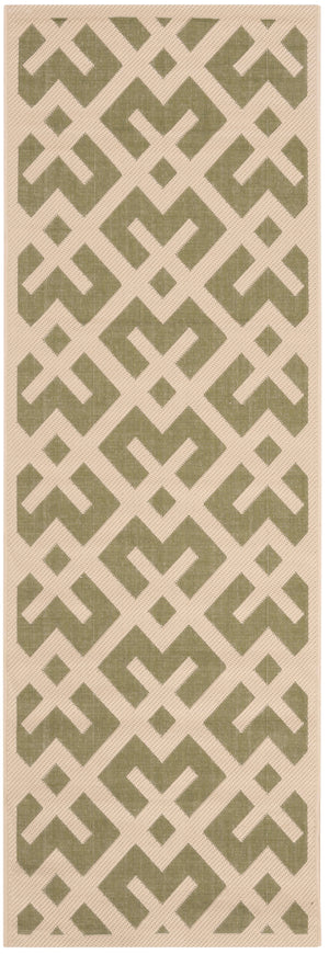 Safavieh Cy6915 Power Loomed 85.4% Polypropylene/10.4% Polyester/4.2% Latex Outdoor Rug CY6915-234-5SQ