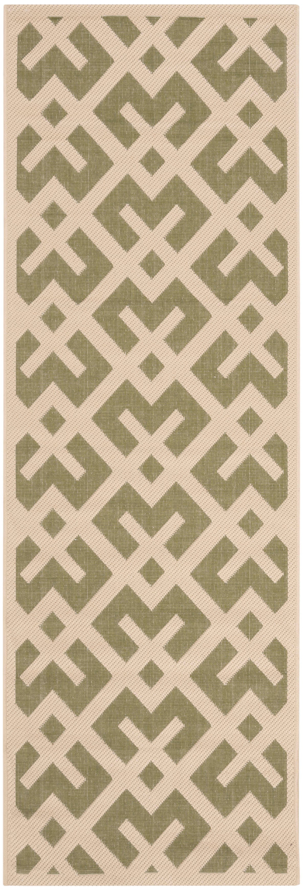 Safavieh Cy6915 Power Loomed 85.4% Polypropylene/10.4% Polyester/4.2% Latex Outdoor Rug CY6915-234-5SQ