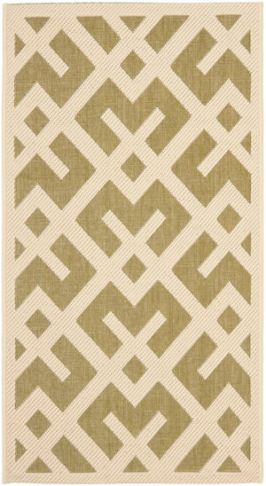Safavieh Cy6915 Power Loomed 85.4% Polypropylene/10.4% Polyester/4.2% Latex Outdoor Rug CY6915-234-5SQ