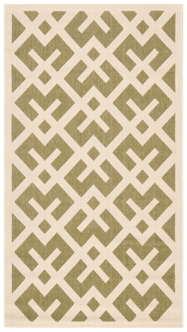 Safavieh Cy6915 Power Loomed 85.4% Polypropylene/10.4% Polyester/4.2% Latex Outdoor Rug CY6915-234-5SQ