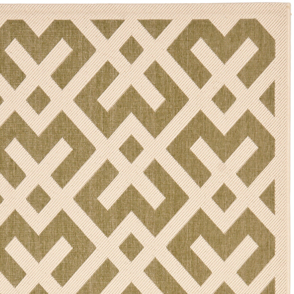 Safavieh Cy6915 Power Loomed 85.4% Polypropylene/10.4% Polyester/4.2% Latex Outdoor Rug CY6915-234-5SQ