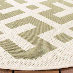 Safavieh Cy6915 Power Loomed 85.4% Polypropylene/10.4% Polyester/4.2% Latex Outdoor Rug CY6915-234-5SQ