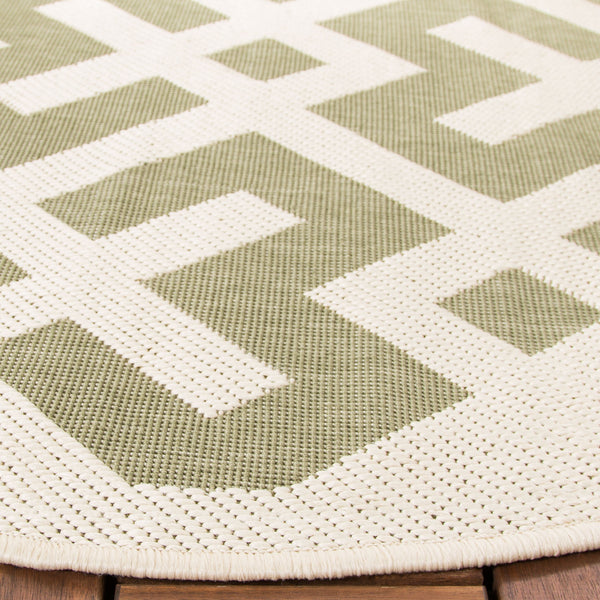 Safavieh Cy6915 Power Loomed 85.4% Polypropylene/10.4% Polyester/4.2% Latex Outdoor Rug CY6915-234-5SQ