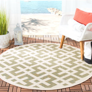 Safavieh Cy6915 Power Loomed 85.4% Polypropylene/10.4% Polyester/4.2% Latex Outdoor Rug CY6915-234-5SQ