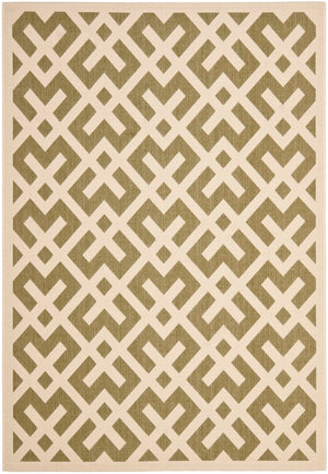 Safavieh Cy6915 Power Loomed 85.4% Polypropylene/10.4% Polyester/4.2% Latex Outdoor Rug CY6915-234-5SQ