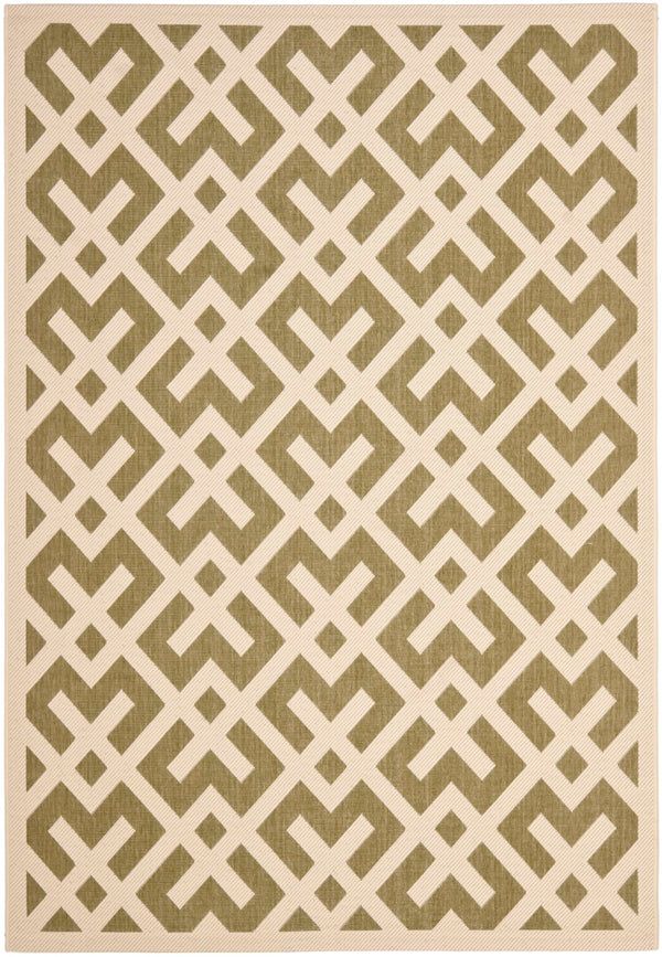 Safavieh Cy6915 Power Loomed 85.4% Polypropylene/10.4% Polyester/4.2% Latex Outdoor Rug CY6915-234-5SQ