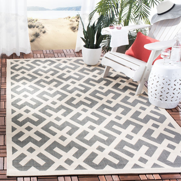 Safavieh Cy6915 Power Loomed 85.4% Polypropylene/10.4% Polyester/4.2% Latex Outdoor Rug CY6915-236-5SQ