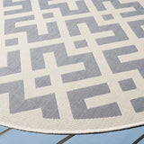 Safavieh Cy6915 Power Loomed 85.4% Polypropylene/10.4% Polyester/4.2% Latex Outdoor Rug CY6915-236-5SQ