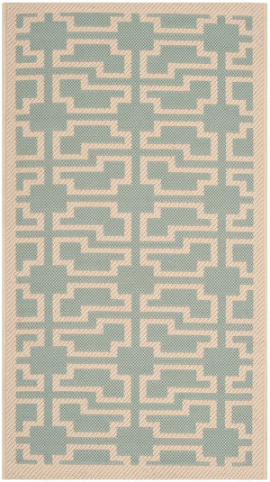 Safavieh Cy6915 Power Loomed 85.4% Polypropylene/10.4% Polyester/4.2% Latex Outdoor Rug CY6915-243-4