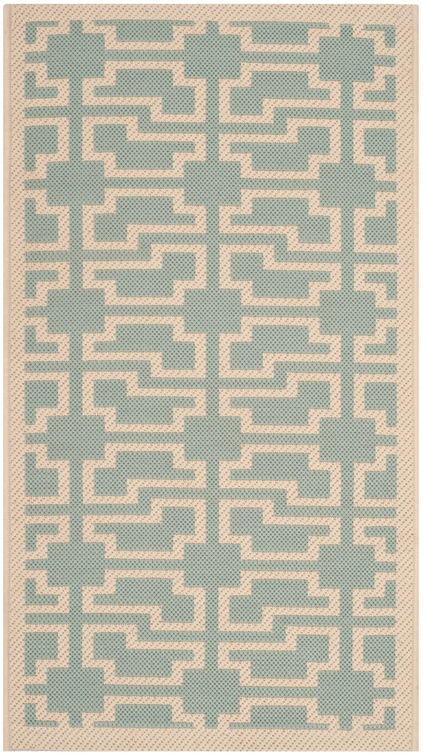 Safavieh Cy6915 Power Loomed 85.4% Polypropylene/10.4% Polyester/4.2% Latex Outdoor Rug CY6915-243-4