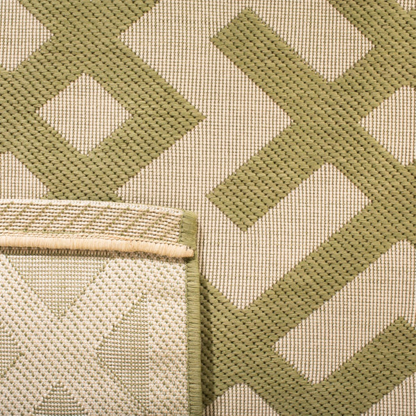 Safavieh Cy6915 Power Loomed 85.4% Polypropylene/10.4% Polyester/4.2% Latex Outdoor Rug CY6915-244-4SQ