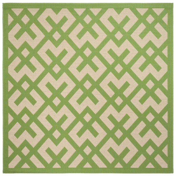 Safavieh Cy6915 Power Loomed 85.4% Polypropylene/10.4% Polyester/4.2% Latex Outdoor Rug CY6915-244-5SQ