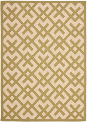 Safavieh Cy6915 Power Loomed 85.4% Polypropylene/10.4% Polyester/4.2% Latex Outdoor Rug CY6915-244-4SQ