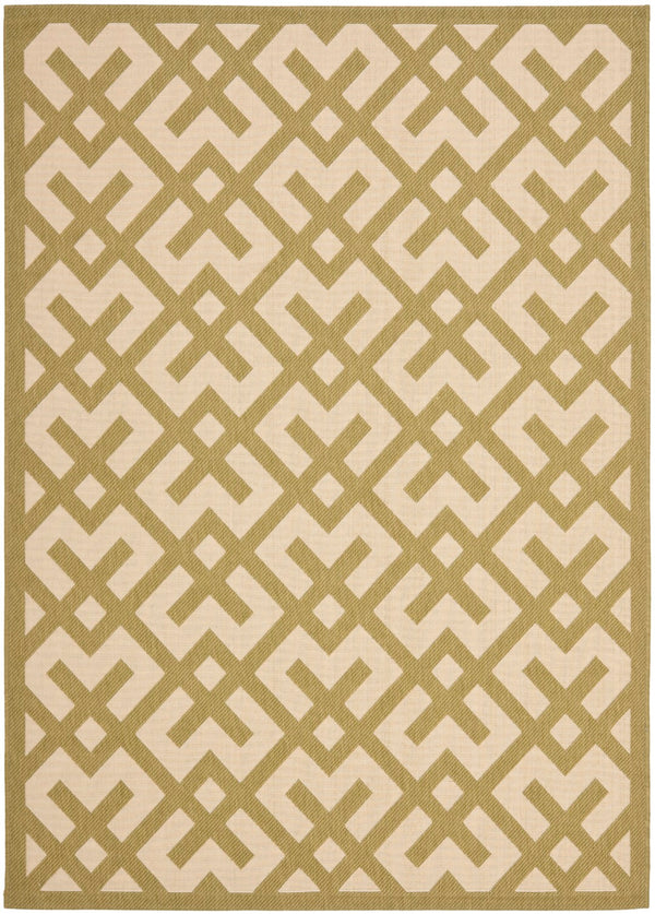 Safavieh Cy6915 Power Loomed 85.4% Polypropylene/10.4% Polyester/4.2% Latex Outdoor Rug CY6915-244-4SQ