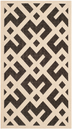 Safavieh Cy6915 Power Loomed 85.4% Polypropylene/10.4% Polyester/4.2% Latex Outdoor Rug CY6915-256-4