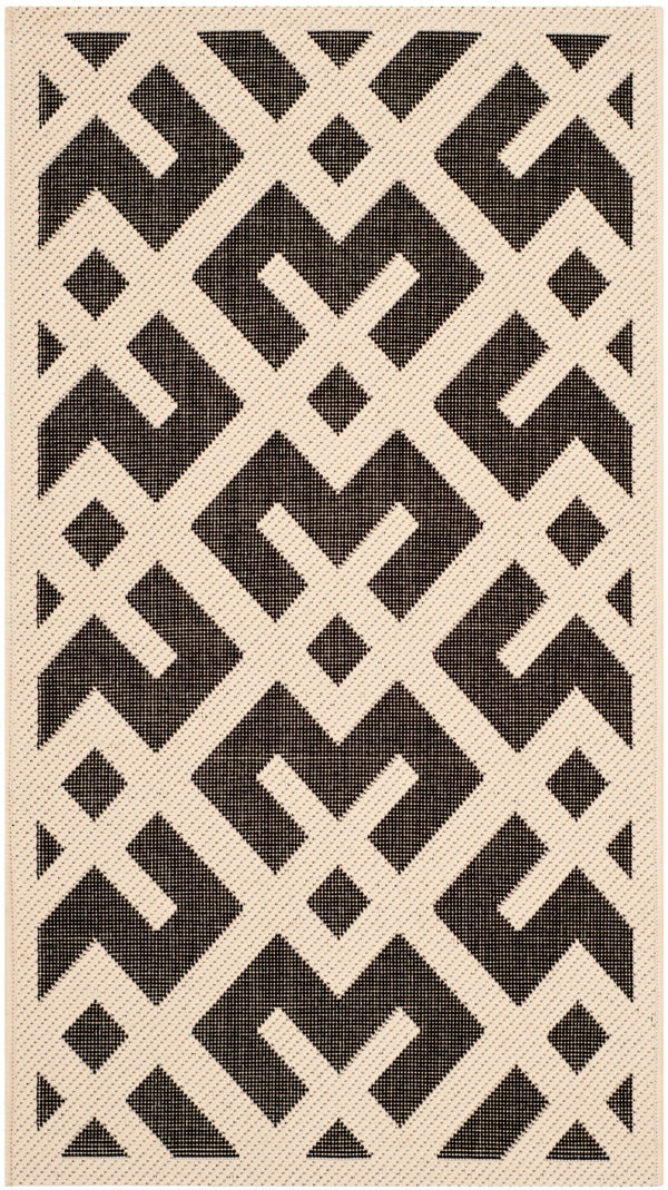 Safavieh Cy6915 Power Loomed 85.4% Polypropylene/10.4% Polyester/4.2% Latex Outdoor Rug CY6915-256-4