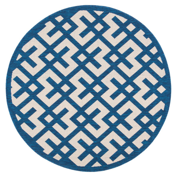 Safavieh Cy6915 Power Loomed 85.4% Polypropylene/10.4% Polyester/4.2% Latex Outdoor Rug CY6915-268-5R