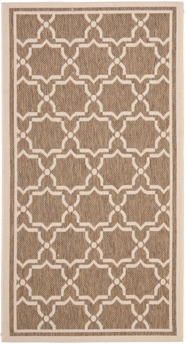 Safavieh Cy6916 Power Loomed 85.4% Polypropylene/10.4% Polyester/4.2% Latex Outdoor Rug CY6916-242-4